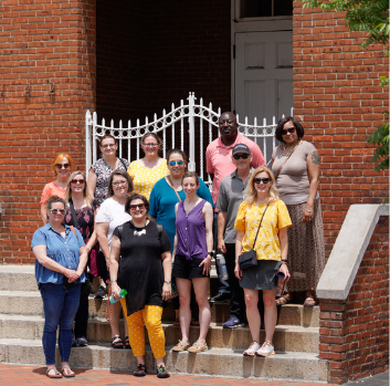 enCircle staff stand outside of the Black History Museum and Cultural Center of Virginia