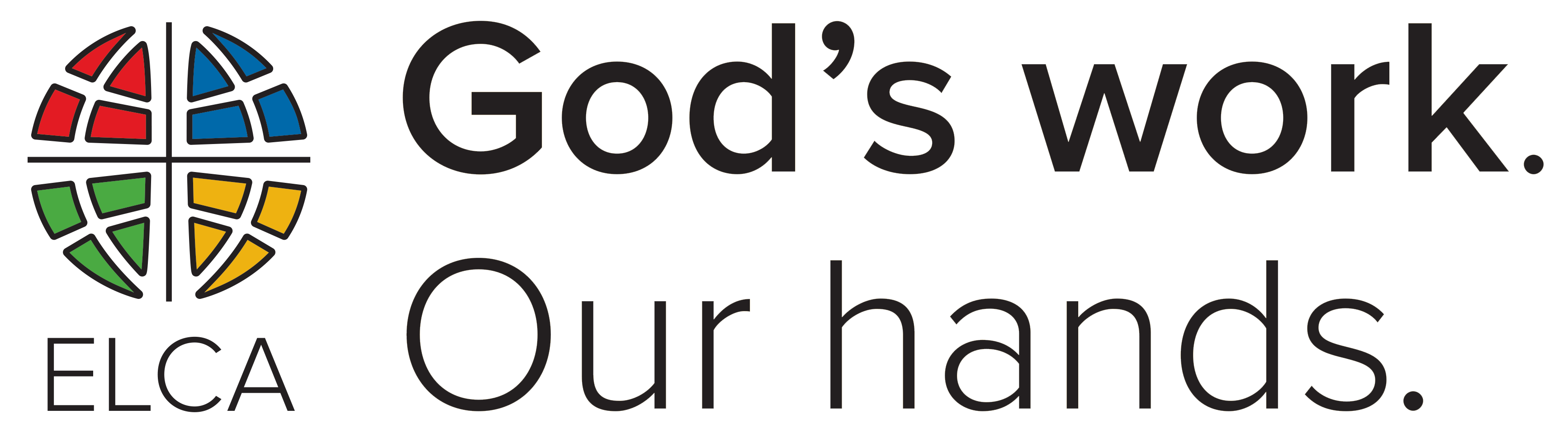 God's Work. Our hands. logo