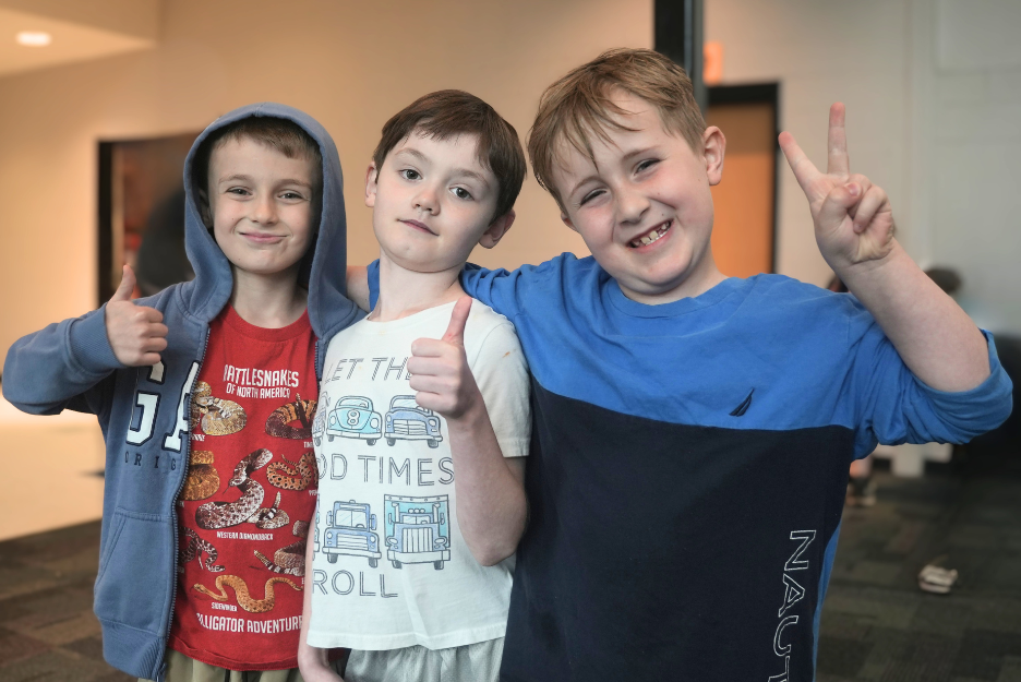 Minnick students smile at the camera